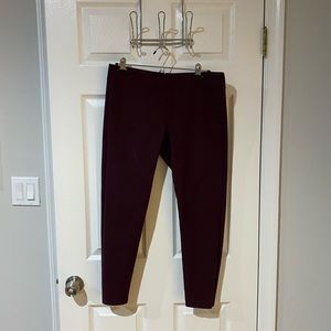 Dark red/maroon aerie leggings size X-Large